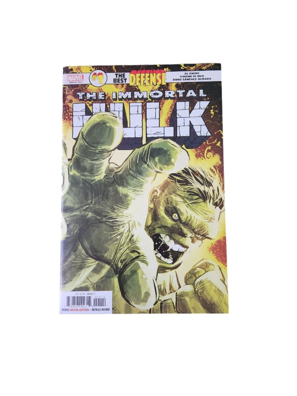 Marvel The Immortal Hulk The Best Defense #1 2019 Comic Book Bagged Boarded